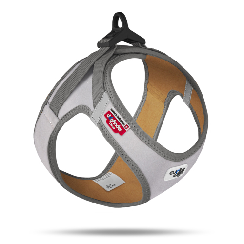 CURLI Postroj pro psy Glow Reflective Gray 3XS,1,5-3 kg