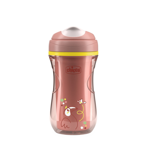 CHICCO Hrneček Active s tvrdým náustkem pink, 14m+