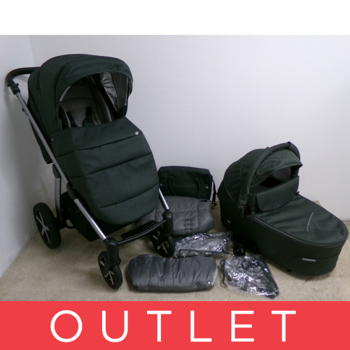 BABY DESIGN Kočárek kombinovaný Husky 17 dark grey 2020