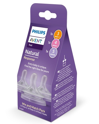Philips AVENT Savička Natural Response  mix 1m+,3m+,6m+, 3 ks