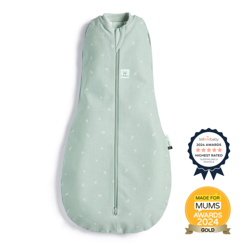 ERGOPOUCH Zavinovačka a pytel na spaní 2v1 Cocoon Sage 6-12 m, 8-10 kg, 0,2 tog