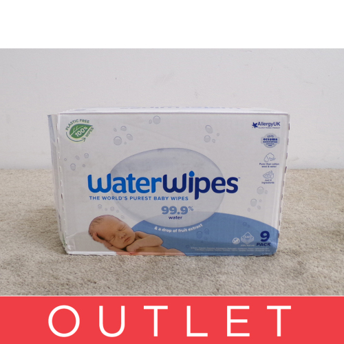 9x WATERWIPES Vlhčené ubrousky bez obsahu plastů 60 ks ( 540 ks )