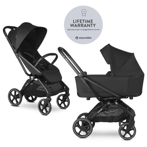 EASYWALKER Kočárek kombinovaný Rockey L Pure Black