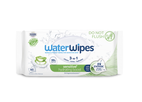 WATERWIPES Ubrousky vlhčené Hydrating clean bez obsahu plastů 60 ks