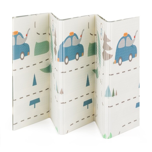PETITE&MARS Podložka na hraní skládací Campy Cars&Arabesca