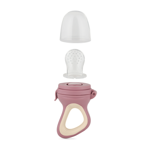 PETITE&MARS Dudlík silikonový na krmení Fruzi Rose&Sand 6m+