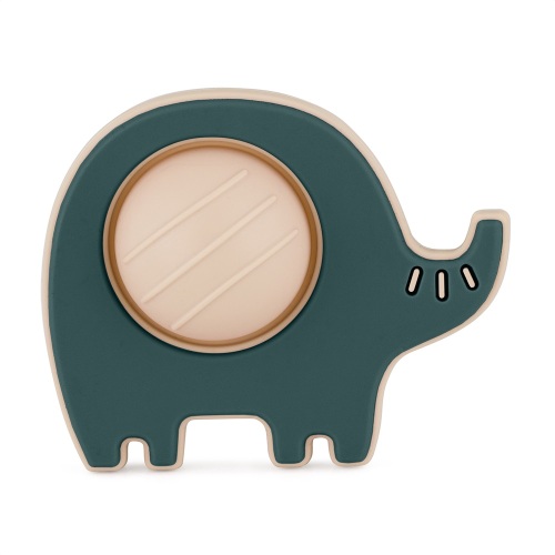 PETITE&MARS Hračka silikonová Elephant Edwin Misty Green 6m+