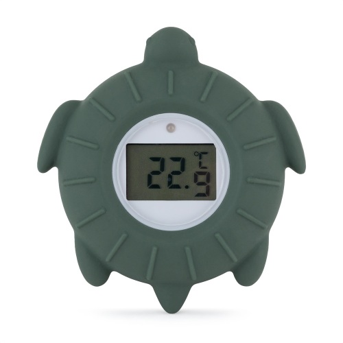 PETITE&MARS Teploměr silikonový digitální  Turtle Terry Misty Green 0m+