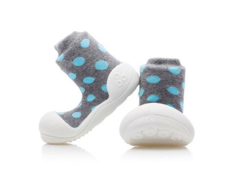 ATTIPAS Botičky Polka Dot AD05 Grey M vel.20, 109-115 mm