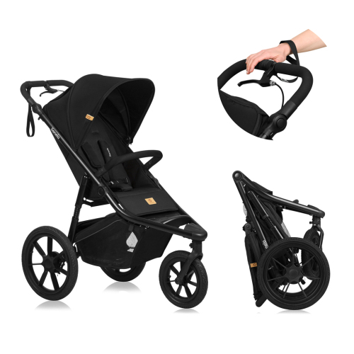 LIONELO Kočárek sportovní Azura Black Onyx