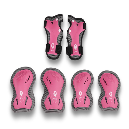 QPLAY Chrániče dětské Pink, vel. S, vek 3-5 let