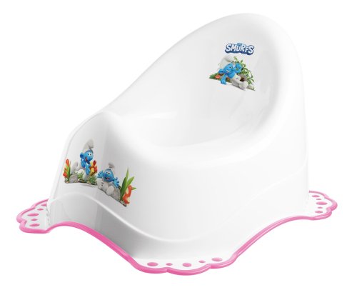 MALTEX Nočník protiskluzový Šmoulové - Pink