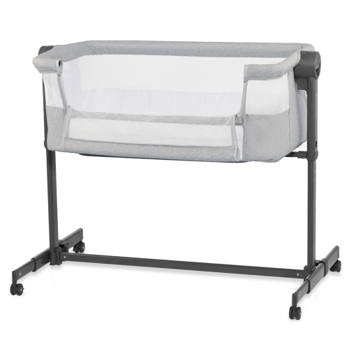 KINDERKRAFT Postýlka dětská polohovatelná Nestee Up2 Light Grey