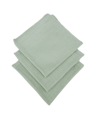 EKO Plenky mušelínové 3ks Mint 30x30 cm