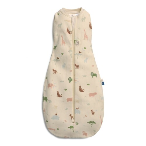 ERGOPOUCH Zavinovačka a vak na spaní 2v1 Cocoon Savannah 0-3 m, 3-6 kg, 1 tog