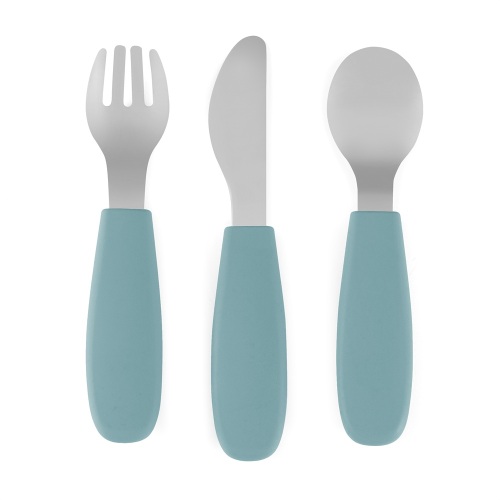 PETITE&MARS Sada příborů s nerezové oceli Take&Match Frosted Sky 12m+