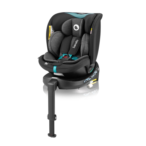 LIONELO Autosedačka Navy i-Size (40-150 cm) Black Turquoise