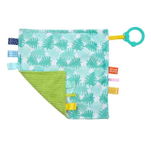 BRIGHT STARTS Mazlící dečka na C kroužku Little Taggies palmy 0 m+