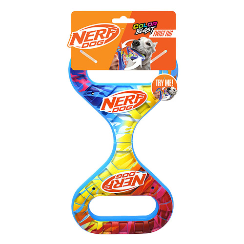 NERF DOG Hračka pro psy rotující táhadlo Infinity s barevným úchopem 27 cm