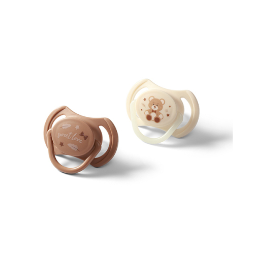 BABYONO Dudlíky silikonové symetrické 0-6m, 2 ks