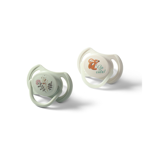 BABYONO Dudlíky silikonové symetrické 6-18m, 2 ks