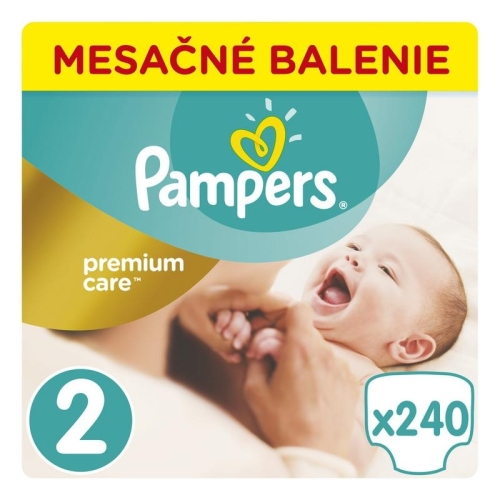 Měsíční zásoba plenek Premium Care 2 MINI 3-6kg 240ks Pampers