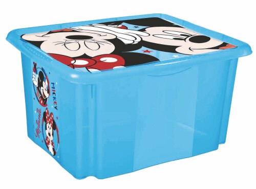Úložný box s víkem "Mickey", Modrá