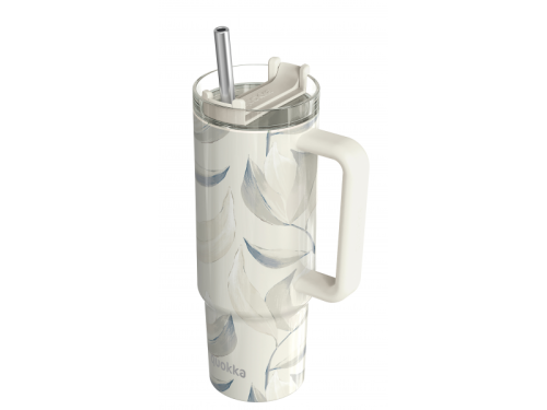 Nerezový termohrnek s brčkem Stream Cotton 950 ml