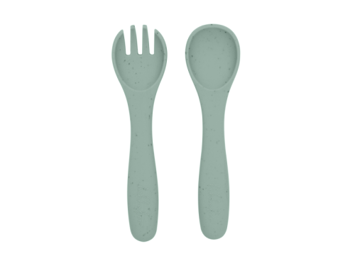 Příbor 2-dílný Platinum Silicone Sage