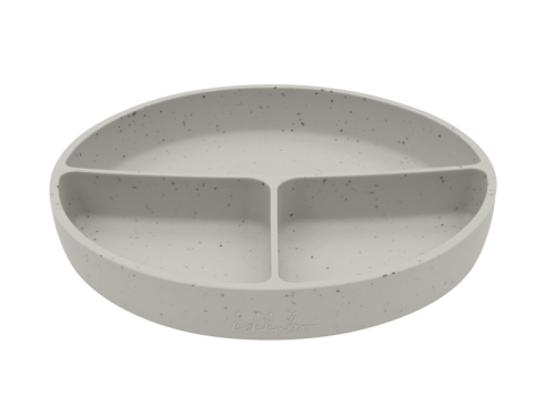 Talíř dělený s přísavkou Platinum Silicone Sand