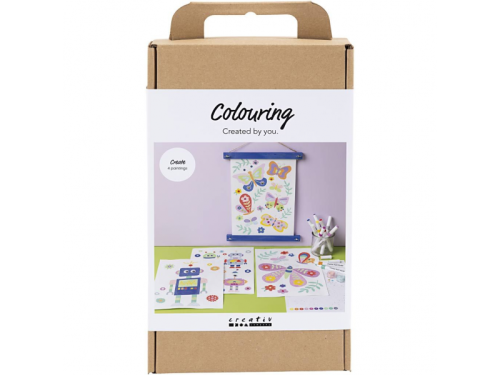 Kreativní sada Craft Kit Colouring Butterfly & Robot
