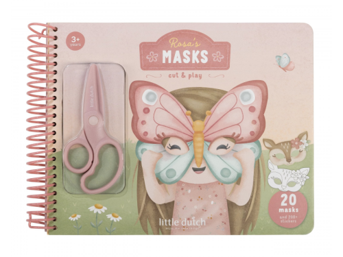 Kniha s vystřihovacími maskami Rosa