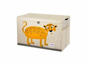 3 SPROUTS Truhla na hračky Leopard Orange