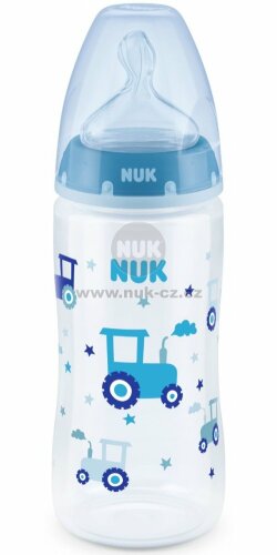 NUK FC+ láhev s kontrolou teploty, 300 ml Modrá