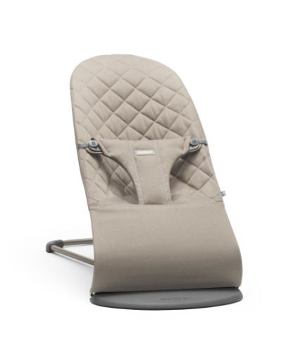 Lehátko Babybjorn Bouncer Bliss Sand Grey cotton