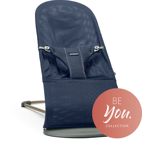 Lehátko Babybjorn Bouncer Bliss Navy blue Mesh kolekce BE YOU