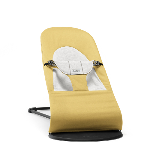 Lehátko Babybjorn Balance Soft Yellow/grey cotton Jersey