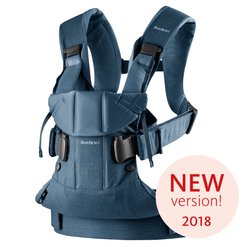 Ergonomické nosítko Babybjorn ONE Classic Denim/ Midnight blue Cotton 2018