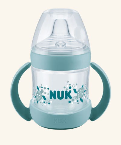 NUK Nature Sense lahvička na učení 150 ml tyrkysová