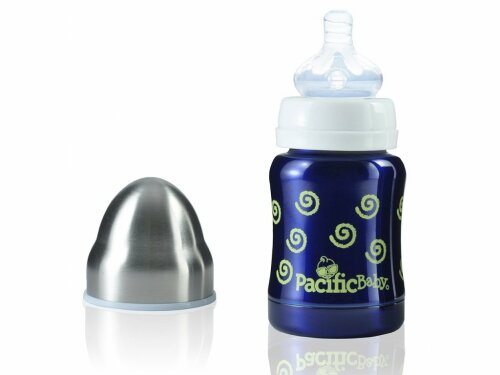 PACIFIC BABY HOT-TOT TERMOSKA 125 ML modrá-spirálky