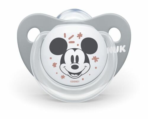 NUK Dudlík Mickey, 6-18 m - šedá