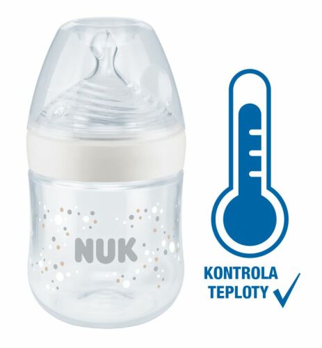 NUK Nature Sense láhev s kontrolou teploty 150ml bílá