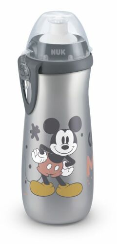 NUK FC Láhev Sports Cup, Disney - Mickey 450 ml šedá