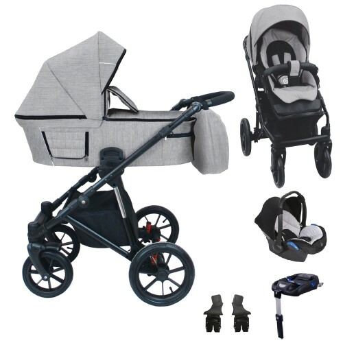 DORJAN KOČÁREK DREAM + AUTOSEDAČKA+BASE 4V1 2023 - DD01 GREY