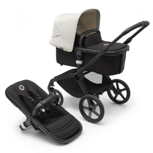 Kočárek BUGABOO FOX5 - Misty white/ midnight black/ black