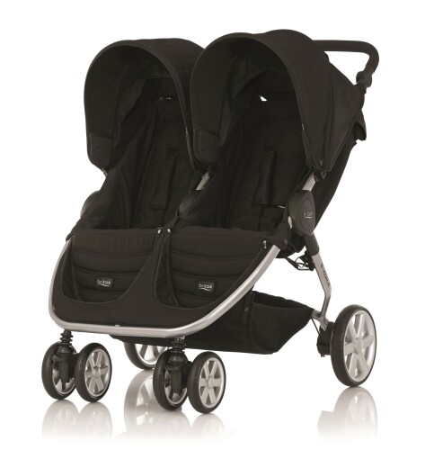 Kočárek pro dvojčata BRITAX RÖMER B-Agile Double,Cosmos Black