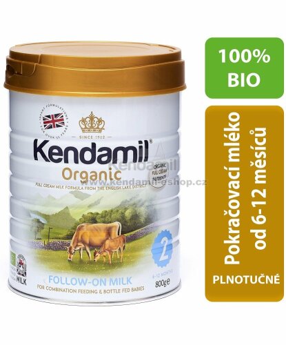 Kendamil pokračovací BIO mléko 2 (800 g) DHA+