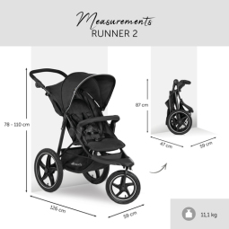 Kočárek Hauck Runner 2 black