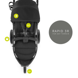 Kočárek Hauck Rapid 3R  black