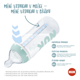 Kojenecká láhev NUK Anti-Colic Professional s kontrolou teploty, 300 ml, bez BPA, 0-6 měsíců